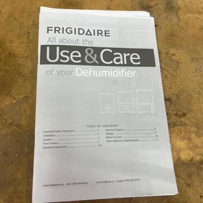 Frigidaire Dehumidifier (B1-MG)