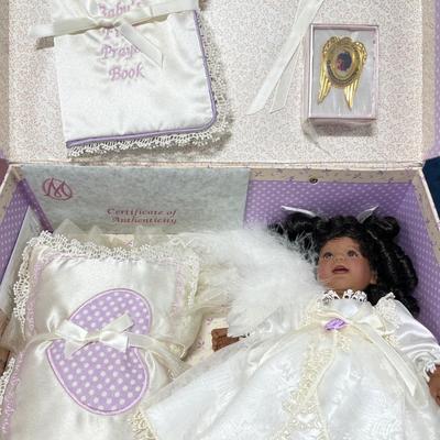 Handmade photo album, trinket box and Baby’s First Prayer doll