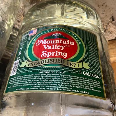 Three Mountain Valley Spring Water Five Gallon Glass Bottles (B1-MG)