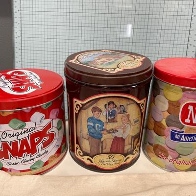 Vintage seed bag and tins