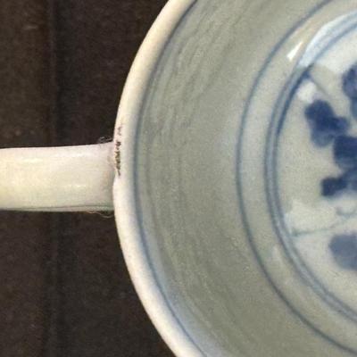 Large Royal Staffordshire Dinnerware Plate Made in England and Various Crisp Blue Patterend Dish Towels