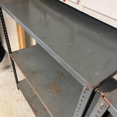 Two Metal Shelving Units (B2-MG)