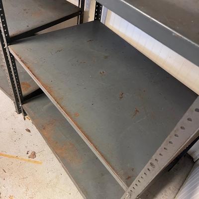 Two Metal Shelving Units (B2-MG)