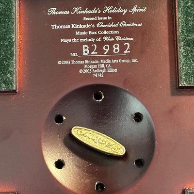 Lot of Christmas Decor including Thomas Kinkade’s Holiday Music Box, Snowman Oval Platter and More!