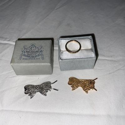 Baby Ring and Barrettes