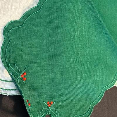 Lot of Christmas Decor including Snowman plates, Vintage Holly Berry Food Runners, Avon Santa Town Reindeer Lodge and More!