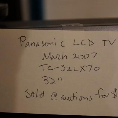 PANASONIC 2007 LCD TV