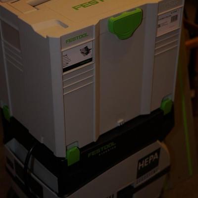 FESTOOL CIRCULAR TRACK PLUNGE SAW TS55 /575 387 PLUS/W HEPA VACUME