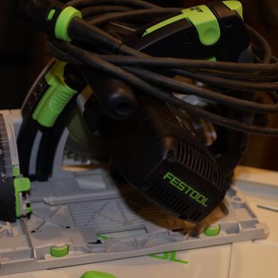 FESTOOL CIRCULAR TRACK PLUNGE SAW TS55 /575 387 PLUS/W HEPA VACUME