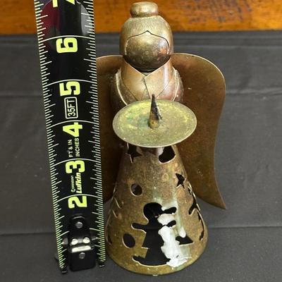 Lot of Christmas Decor including Vintage Red Table Cloth, Hand Knitted Pillow and More!