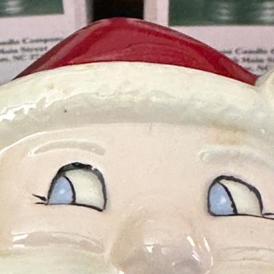 Lot of Christmas Decor including Vintage Red Table Cloth, Hand Knitted Pillow and More!