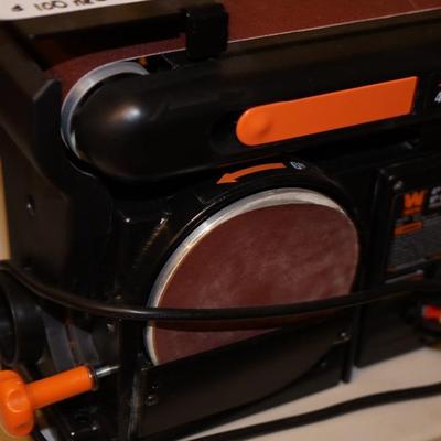 WEN BENCH TOP BELT AND DISC SANDER TABLE TOP 4" -36"