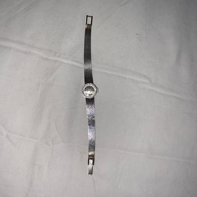 Omega Ladies 14K White Gold Mesh watch