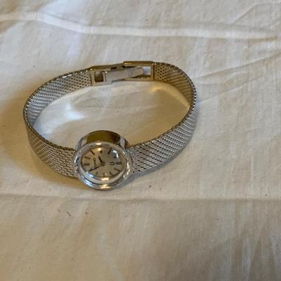 Omega Ladies 14K White Gold Mesh watch