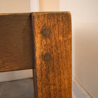 Crate & Barrel Set of Two Matching Teak Side Tables (BD-DZ)