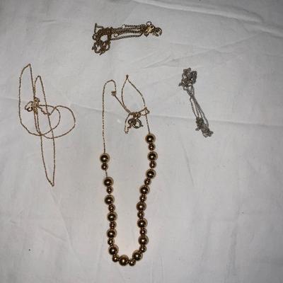 Lot of Gold toned chains
