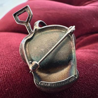 1990’s Tiffany and Company Sterling Silver Bucket Pin
