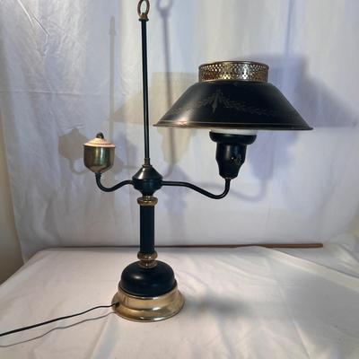 Vintage Toleware Student Lamp (LR-RG)