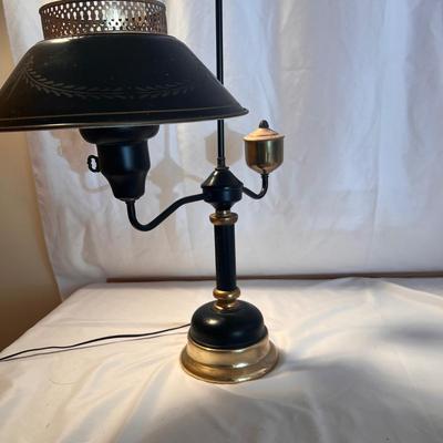 Vintage Toleware Student Lamp (LR-RG)