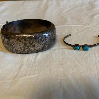 Lot of 2 silver Bracelets