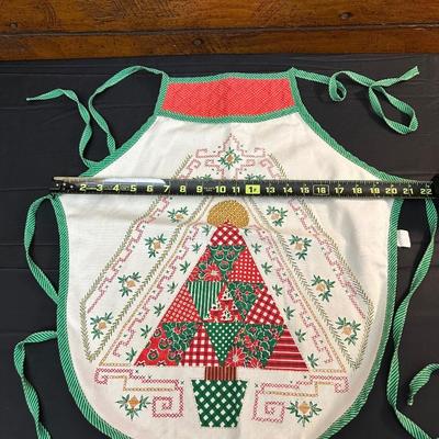 Lot of Vintage Christmas Decor including Mugs, Aprons and More!