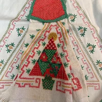 Lot of Vintage Christmas Decor including Mugs, Aprons and More!