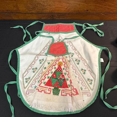Lot of Vintage Christmas Decor including Mugs, Aprons and More!