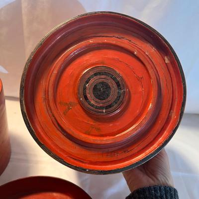 Myanmar Monk's Bowl, Lacquerware Betel Boxes (DR-RG)