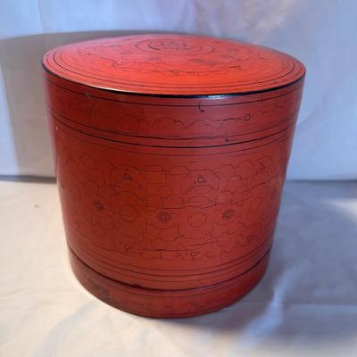 Myanmar Monk's Bowl, Lacquerware Betel Boxes (DR-RG)