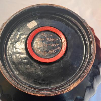 Myanmar Monk's Bowl, Lacquerware Betel Boxes (DR-RG)