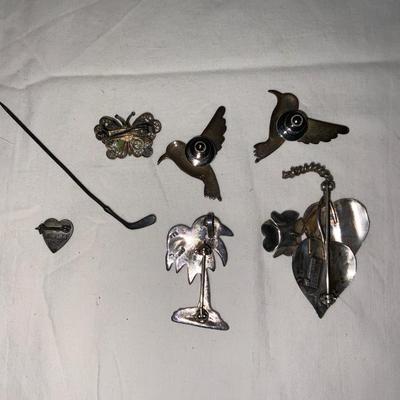 Lot of Vintage Sterling Pins/Brooches
