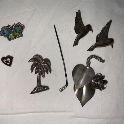 Lot of Vintage Sterling Pins/Brooches