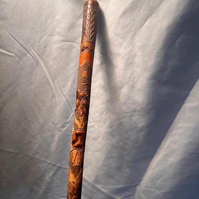 Hand Carved Walking Stick (D-RG)