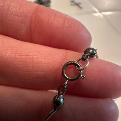 Lot of Sterling Jewelry and Silver Toned Pieces