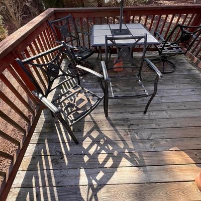Tile Top Patio Table & Chairs (Y-RG)