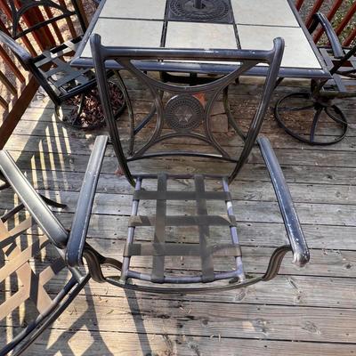 Tile Top Patio Table & Chairs (Y-RG)