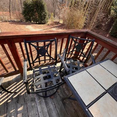 Tile Top Patio Table & Chairs (Y-RG)