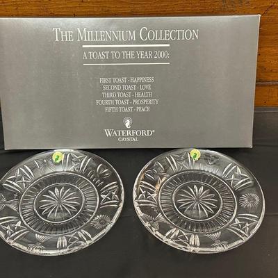 Lot of Crystal & Glass including items by Waterford & Block