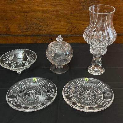 Lot of Crystal & Glass including items by Waterford & Block