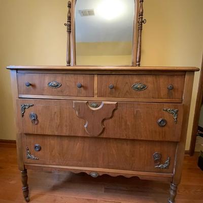 Beautiful Vintage Dresser on Wheels.