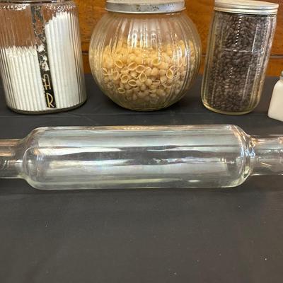 Lot of Vintage and Antique Glass Jars and Skillets