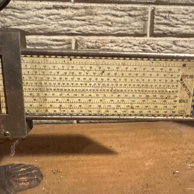 Antique Pelouze Seal Footed Scale