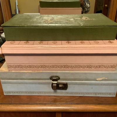 Lot of Vintage Jewelry Boxes