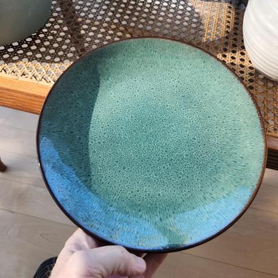 Studio Pottery Art Glass Lot Vase Bowls Plates Ann Weber +++