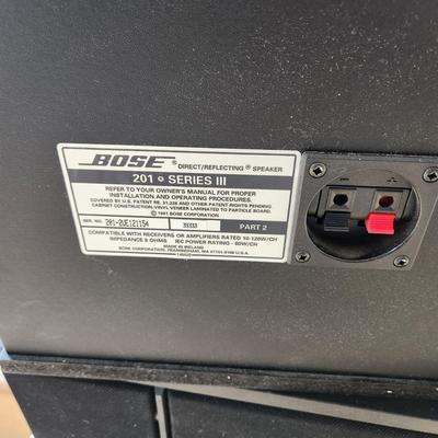 Pair Bose Bookend Speakers 201 Series III