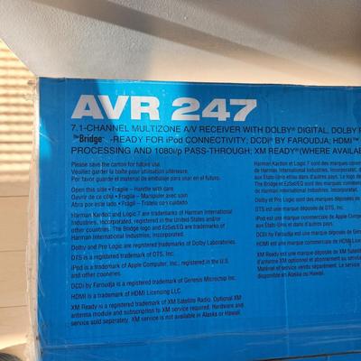 Harman Kardon Avr 247 7.1 Channel Multizone A/V Receiver + Speaker