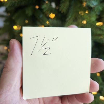 7.5' Lighted Christmas Tree 3 Sections + Base