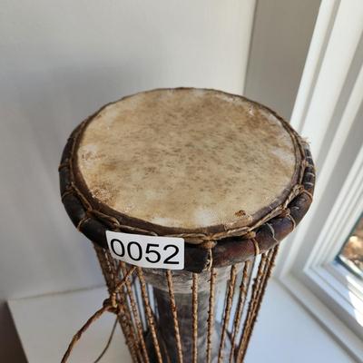 African Tribal Talking Drum 18"
