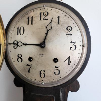 Gilbert 1807 Banjo clock Winsted Conn.