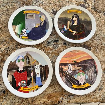 Lot 89 set of 4 Maxine plates